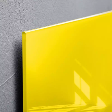 Стеклянная магнитно-маркерная доска Желтый, 60x90 см, S.60/90Y.W
